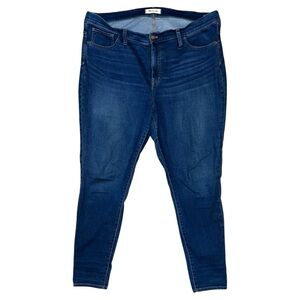Madewell Jeans Women’s Size 35 Tall Blue Denim Roadtripper Straight 43x31